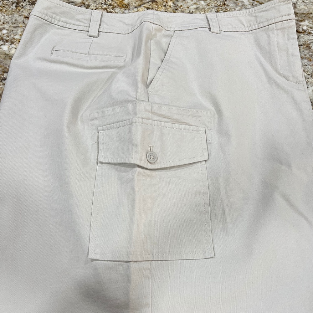 PRICE DROP!!  Talbots  Skirt with CARGO POCKETS Tan 12P - Gently LOVED - EUC - Picture 5 of 12